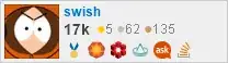 profile for swish on Stack Exchange, a network of free, community-driven Q&A sites