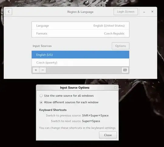 Layout settings