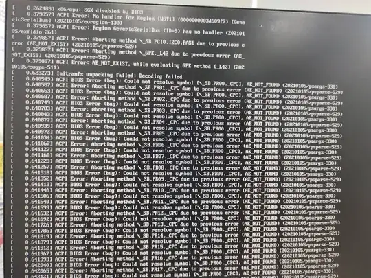 Startup error