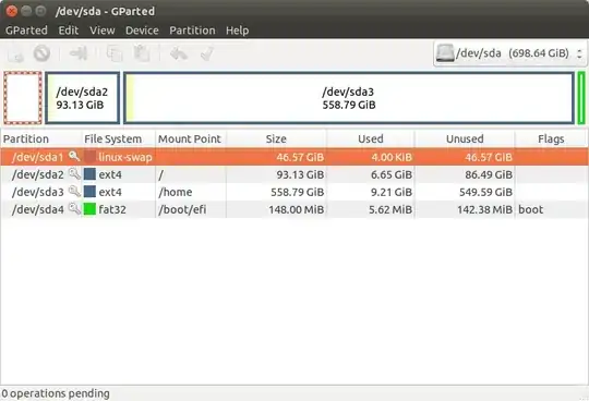 gparted screen shot