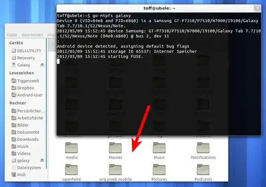 go-mtpfs screenshot