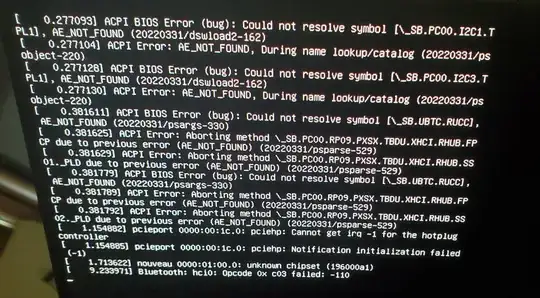 Error message