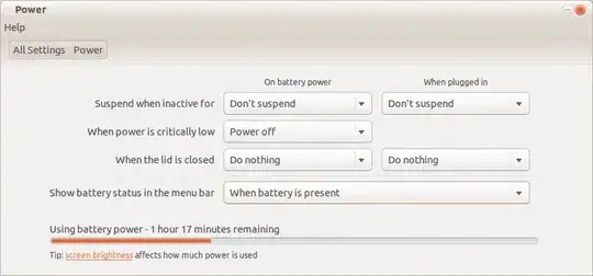 power settings