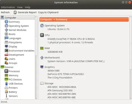 system specs
