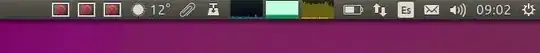 Unity panel with forbidden icons