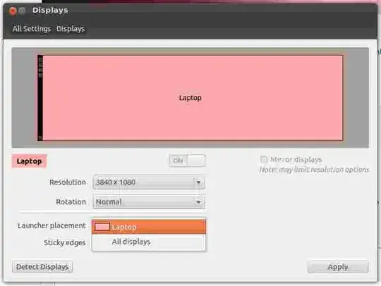 Display settings