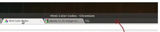 Web browser tab bar background color