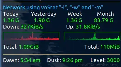 conky vnstat
