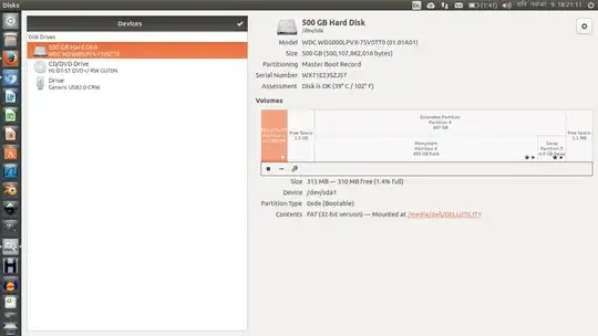 snapshot of my disk