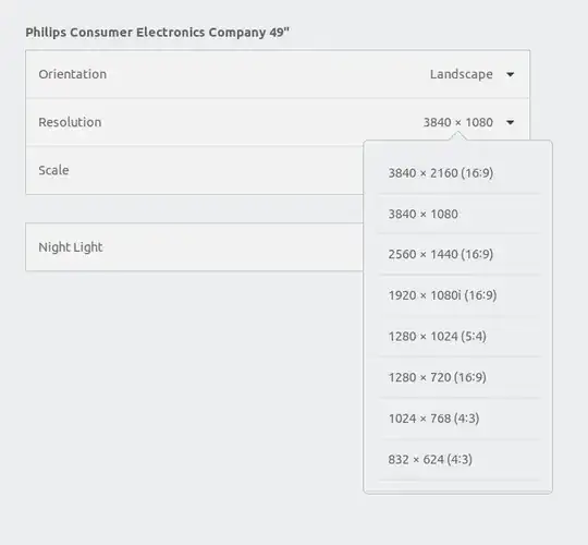 resolution selector