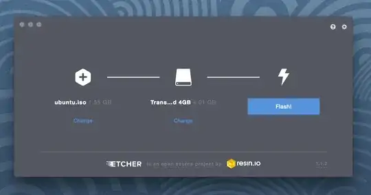 Etcher interface