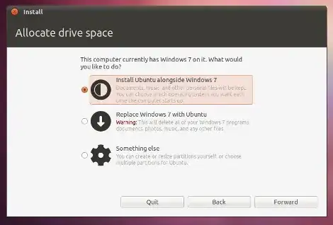 Installer screenshot