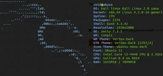 Screenshot: OS info