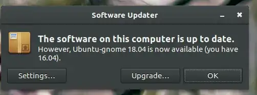 update notification