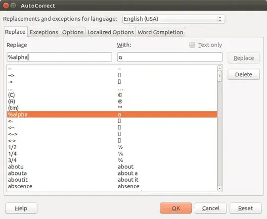 Insert symbols using autocorrect option
