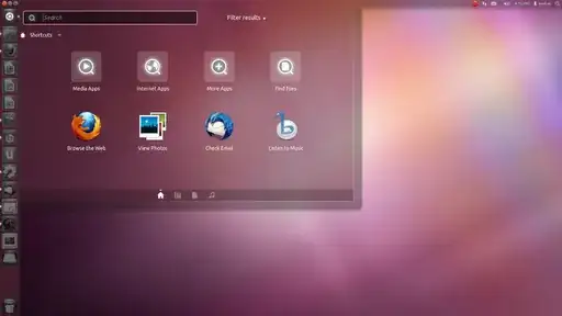 the unity dash