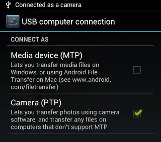 Enable PTP connection