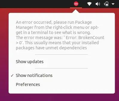 update error