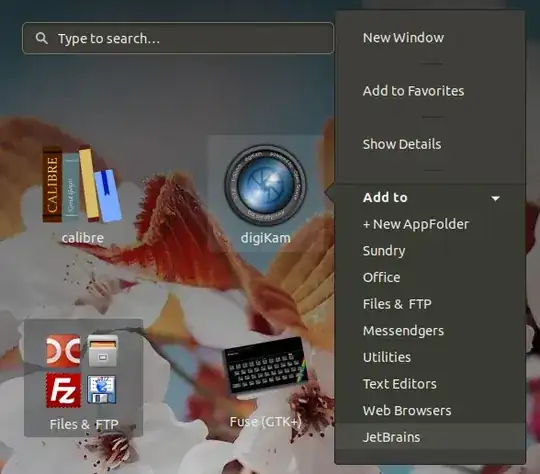add app to folder