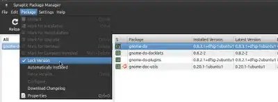 Synaptic menu