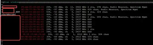 wavemon scan window
