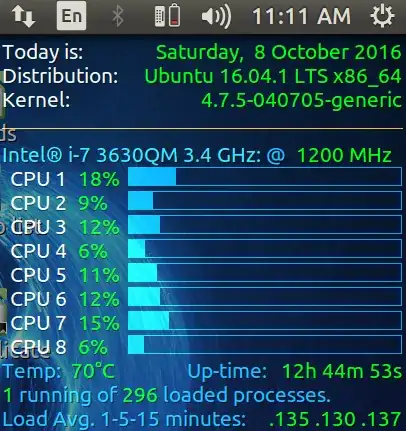 Conky Average Load