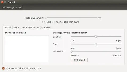 sound settings