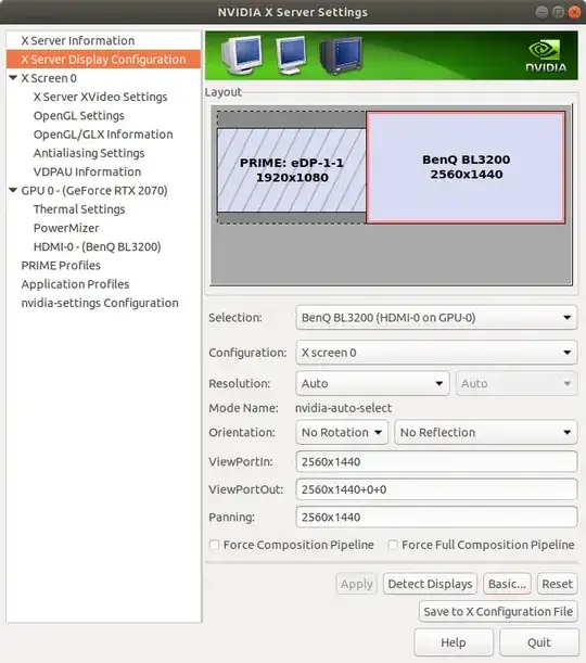 nvidia settings