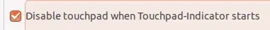 Disable touchpad when application starts.