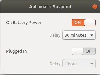 power settings
