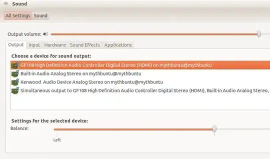 sound settings
