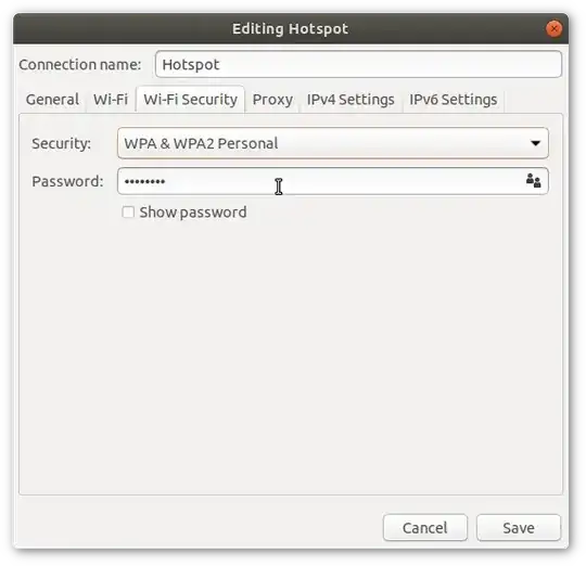 Edit password
