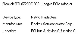 My network adapter