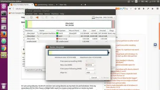 GParted Screenshot