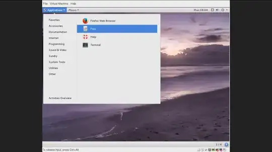 app and places menu