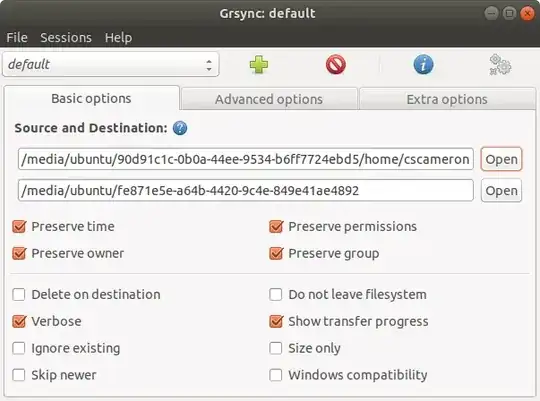 Grsync window
