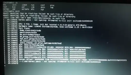 error screen