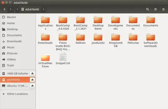 Folders of ADATAHD