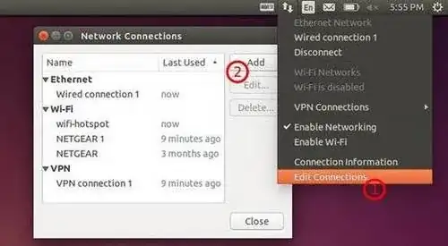 Edit connection