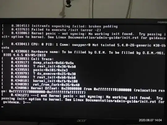 error message
