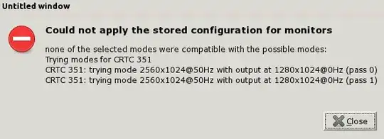 x monitor error