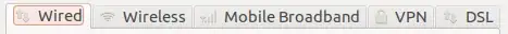 line of tabs