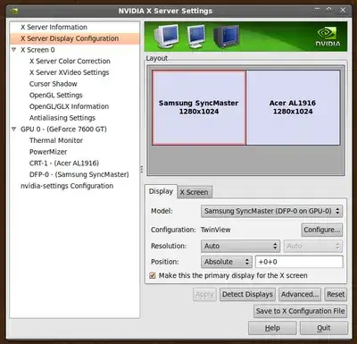 nvidia setings