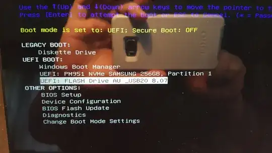 bios selections