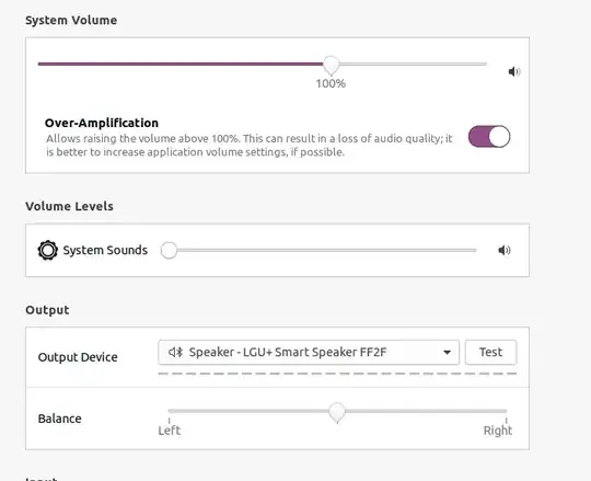 sound settings