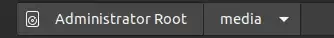 breadcrumbs showing administrator root