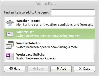 add window list
