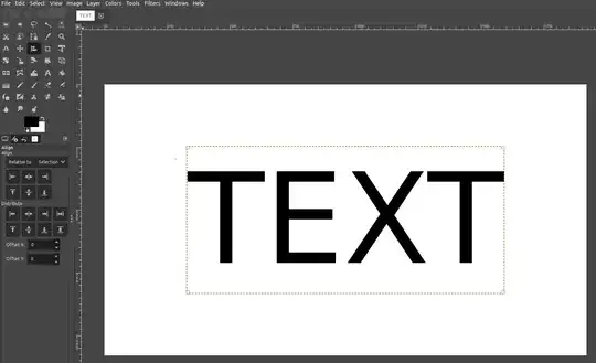 screenshot of GIMP