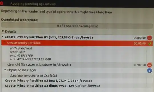 Gparted Error