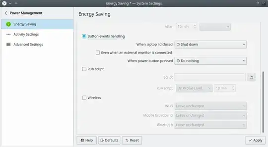 Energy saving